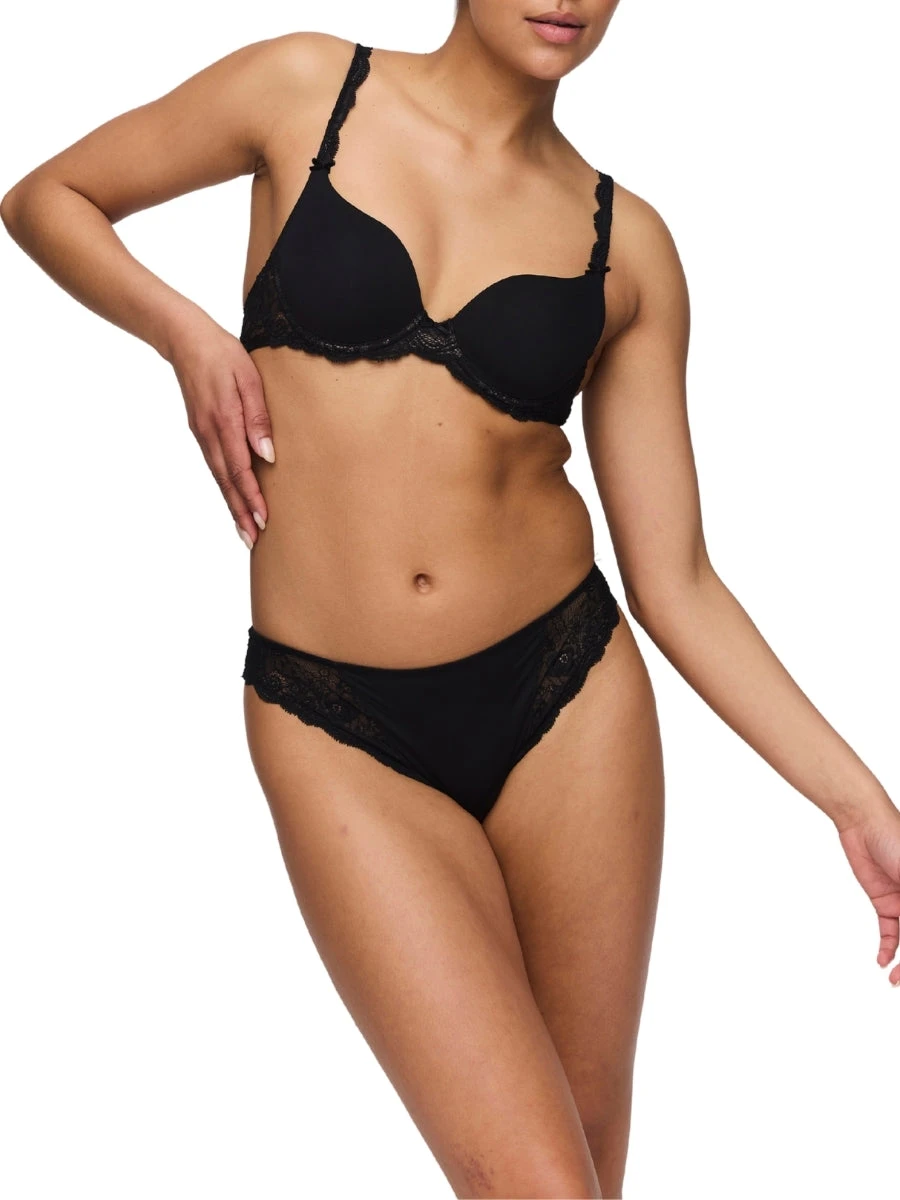 MARIE JO Cyrile Padded Heartshape Bra - Black - Image 4