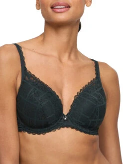 MARIE JO Jadei Padded Plunge Bra - Deep Forest