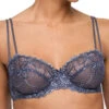 MARIE JO Jane Horizontal Seam Balcony Bra - Blue Shadow