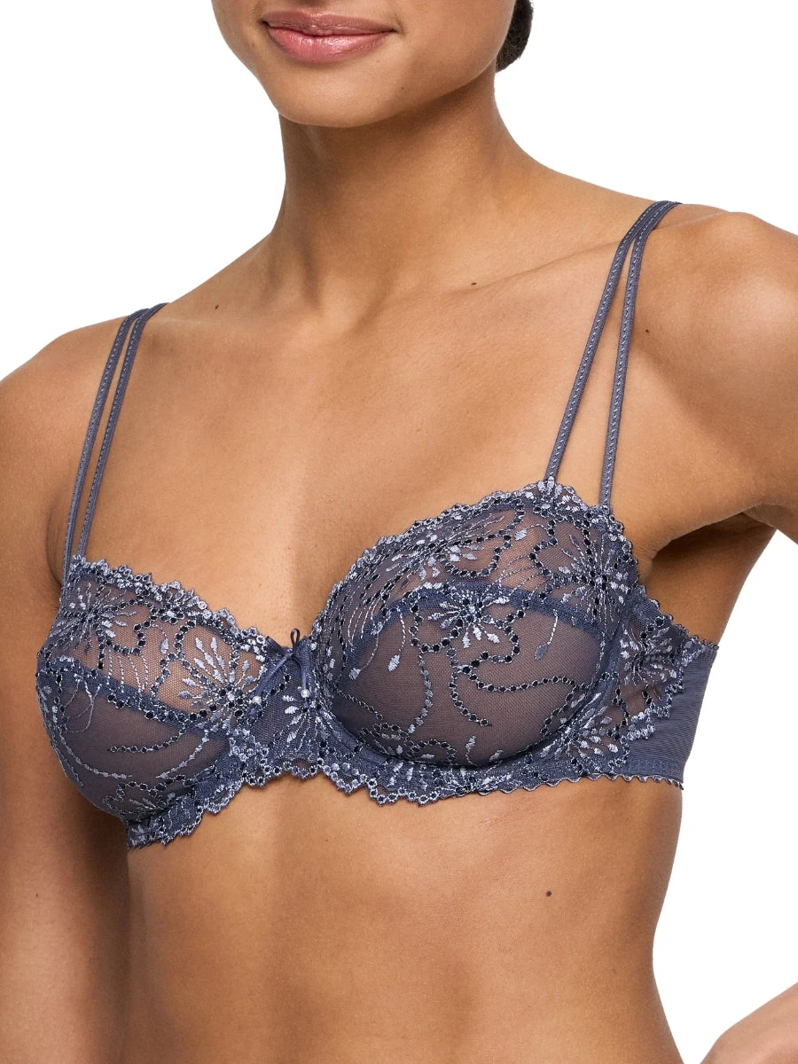 MARIE JO Jane Horizontal Seam Balcony Bra - Blue Shadow - Image 3