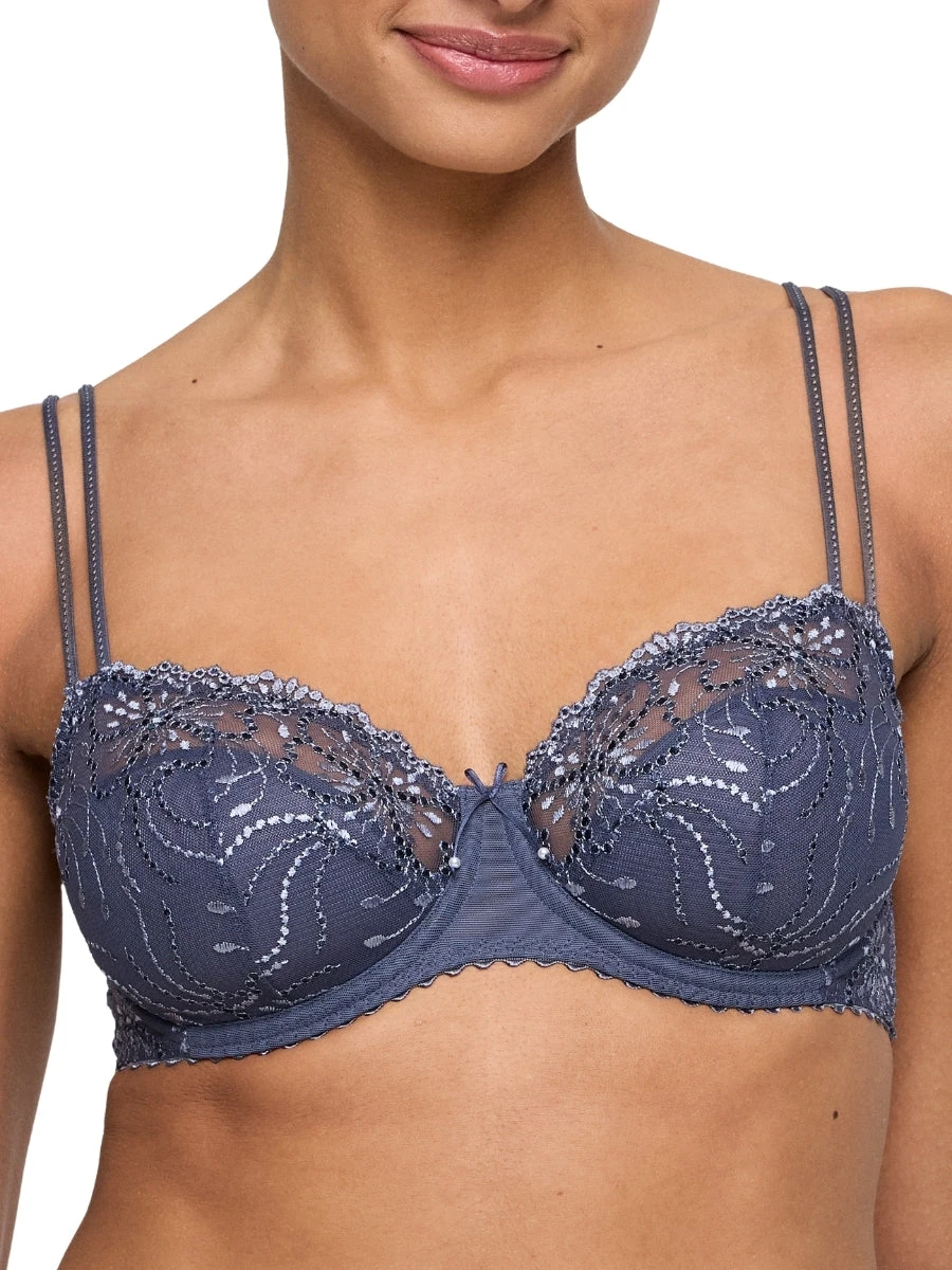MARIE JO Jane Half Padded Balcony Bra - Blue Shadow