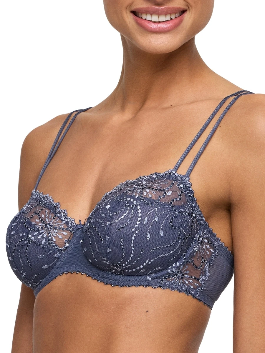 MARIE JO Jane Half Padded Balcony Bra - Blue Shadow - Image 3