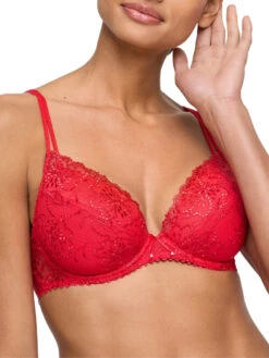 MARIE JO Jane Push Up Bra - True Red