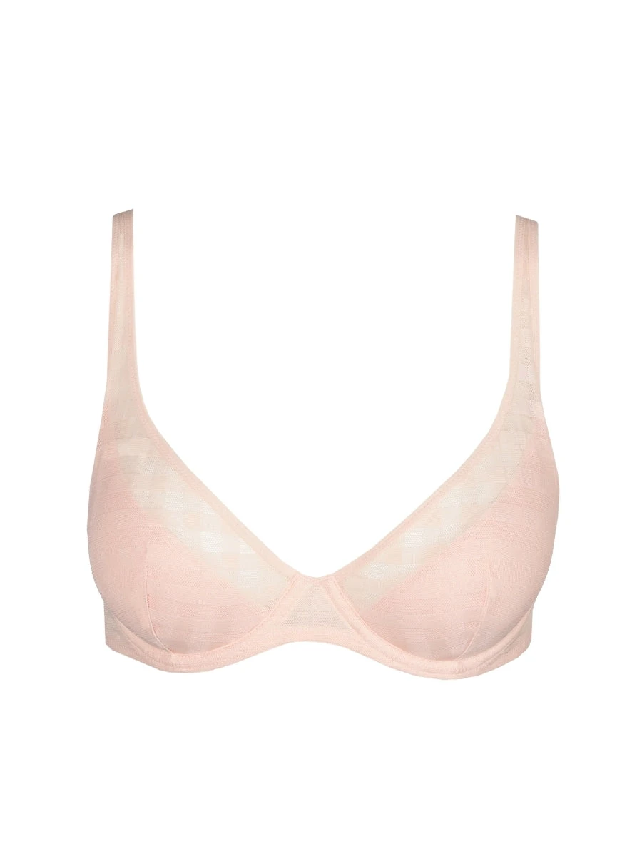 MARIE JO Jereme Half Padded Plunge Bra - Glossy Pink - Image 9