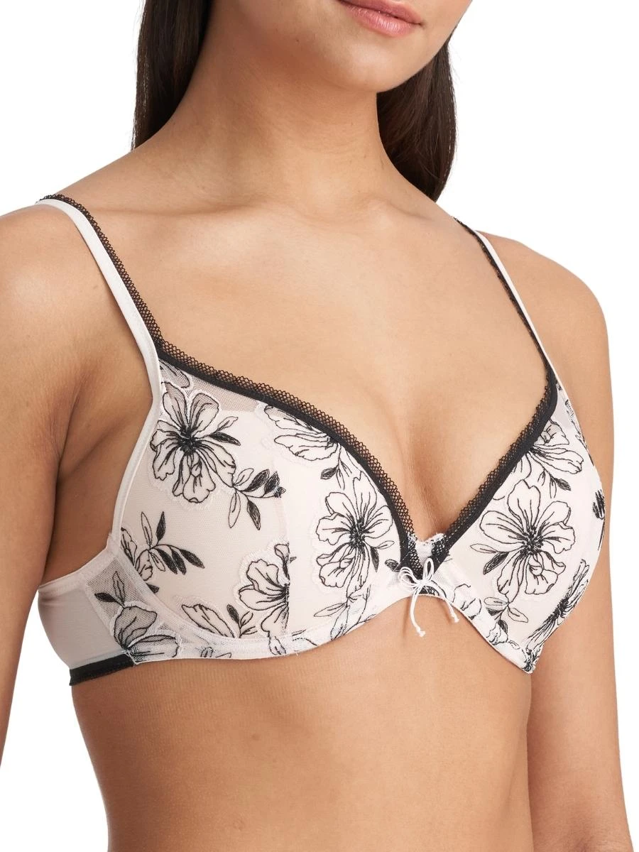 MARIE JO Noorah Push Up Bra - Black/Blush - Image 3