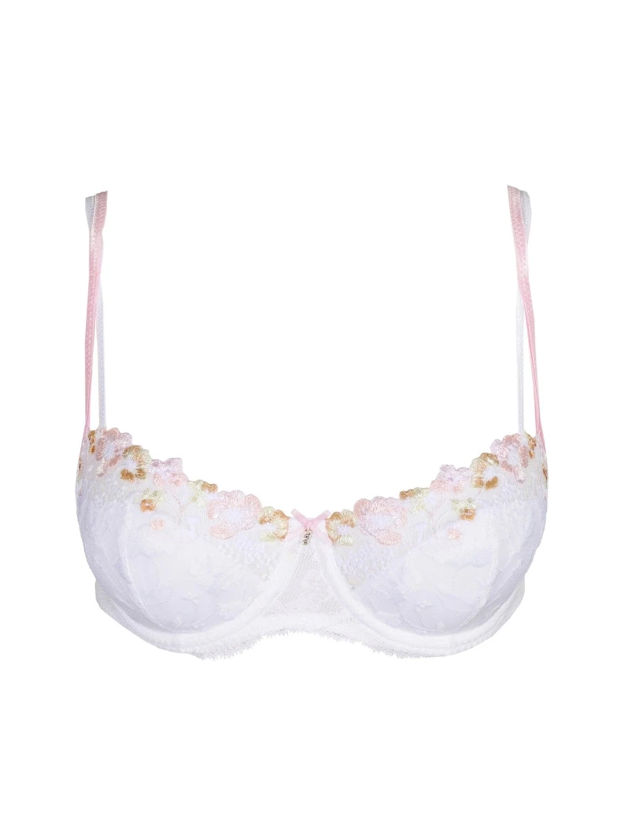 MARIE JO Lizelot Half Padded Balcony Bra - White - Image 7