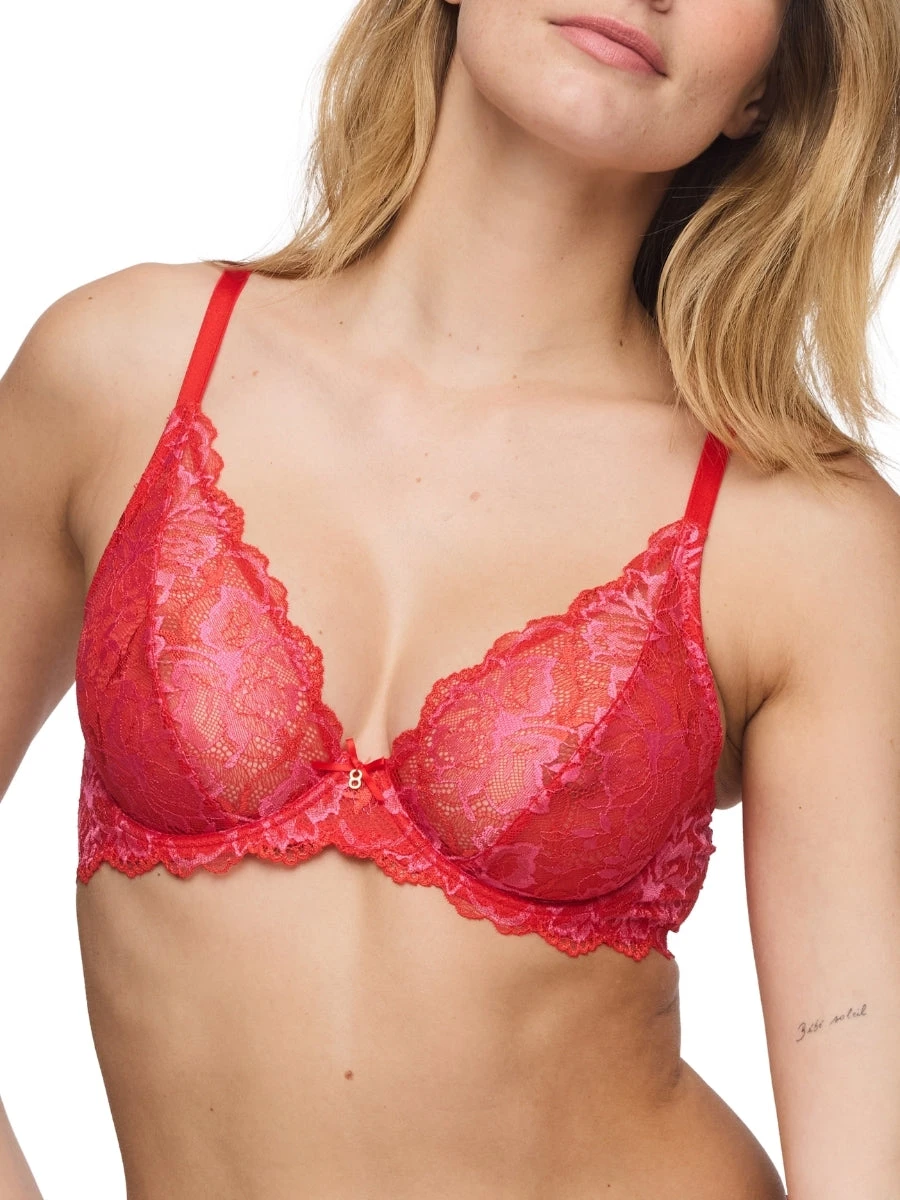 MARIE JO Manyla Plunge Bra - Pixie Red