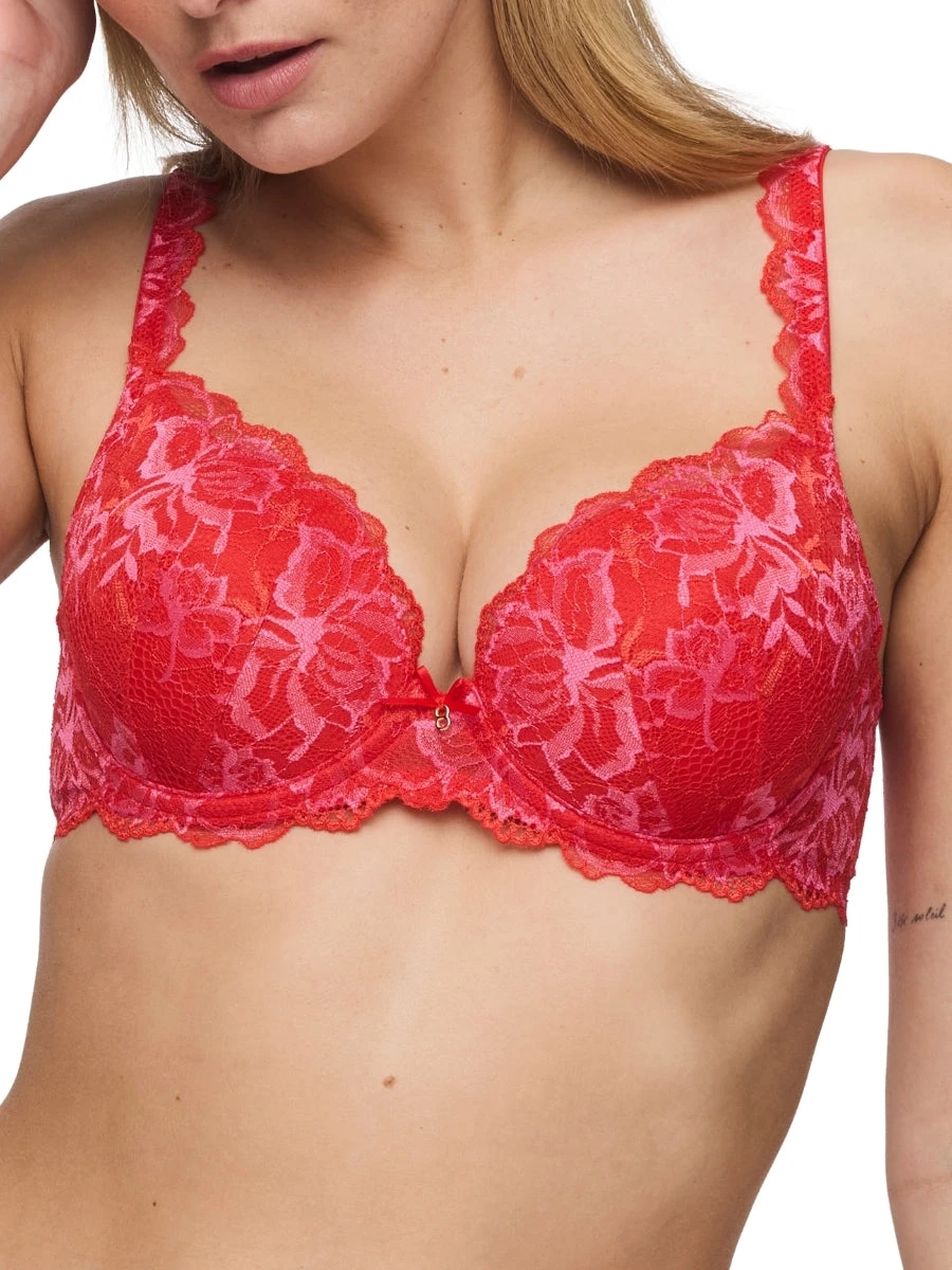 MARIE JO Manyla Padded Heartshape Bra - Pixie Red