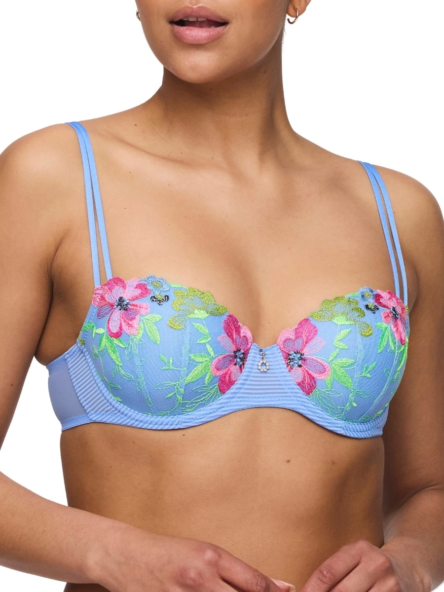 MARIE JO Odilly Padded Balcony Bra - Santorini Blue