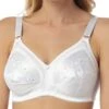 Embroidered Full Cup Bra - White