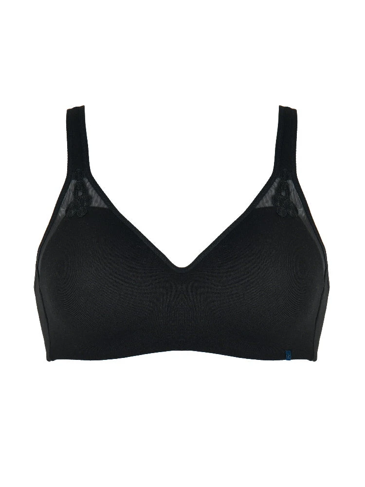 Naturana Wellness Elasticup Soft Cup Bra - Black - Image 4