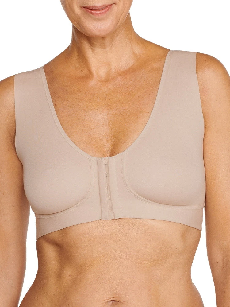 Naturana Wellness Front Fastening Soft Cup Bra - Light Beige