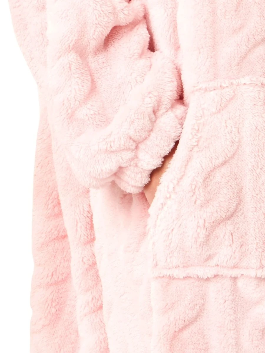 Cable Knit Fleece Poncho - Image 9