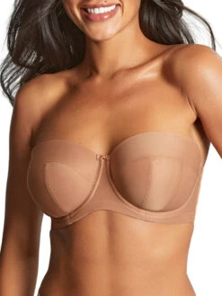 Panache Alice Balcony Strapless Bra - Honey