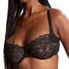 Panache Allure Balcony Bra - Black/Latte