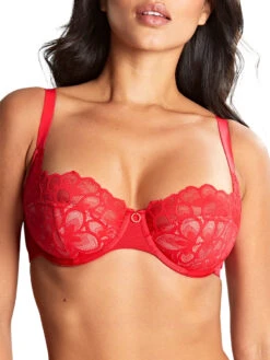 Panache Allure Balcony Bra - Ruby Red