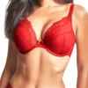 Panache Ana High Apex Plunge Bra - Salsa Red