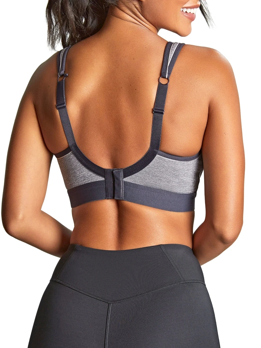 Panache Boundless Non Wired Racerback Sports Bra - Charcoal Marl - Image 5