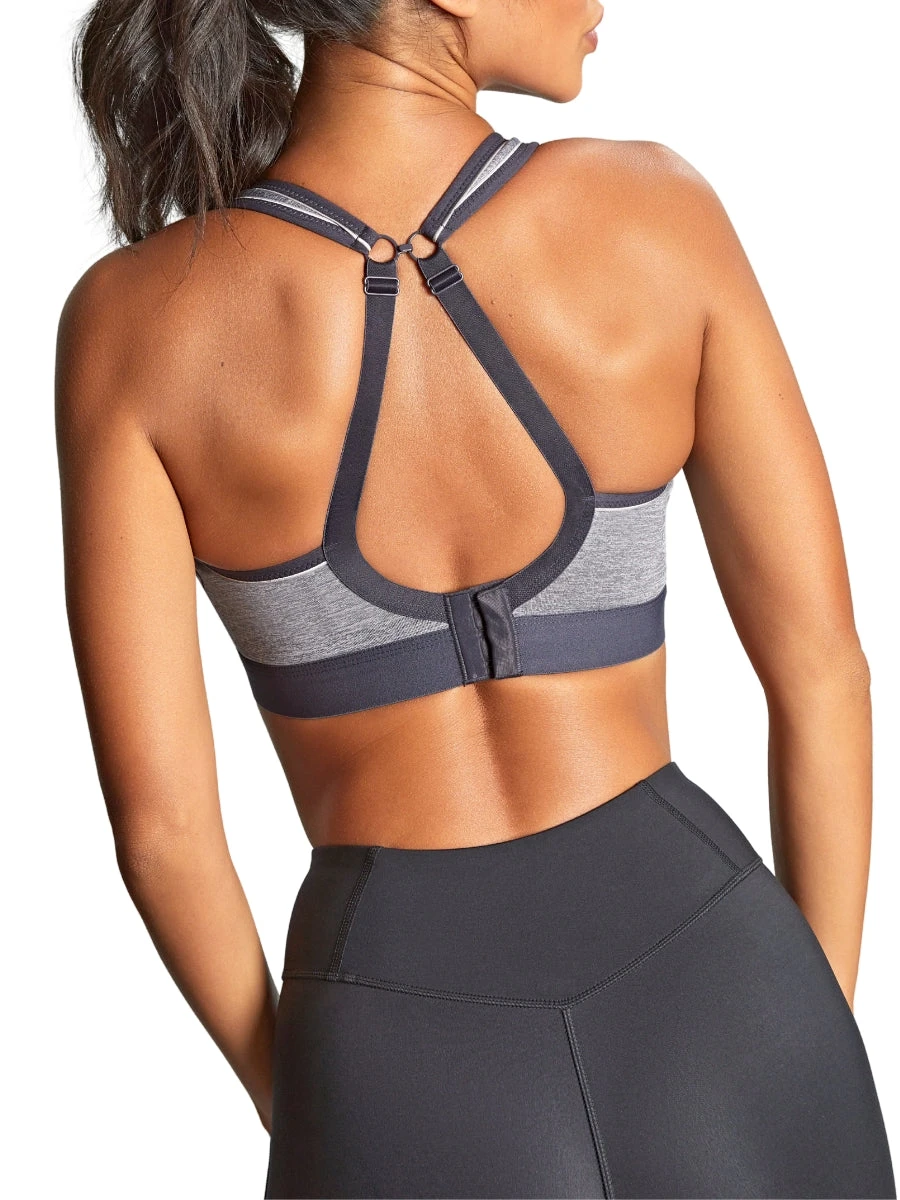 Panache Boundless Non Wired Racerback Sports Bra - Charcoal Marl - Image 6