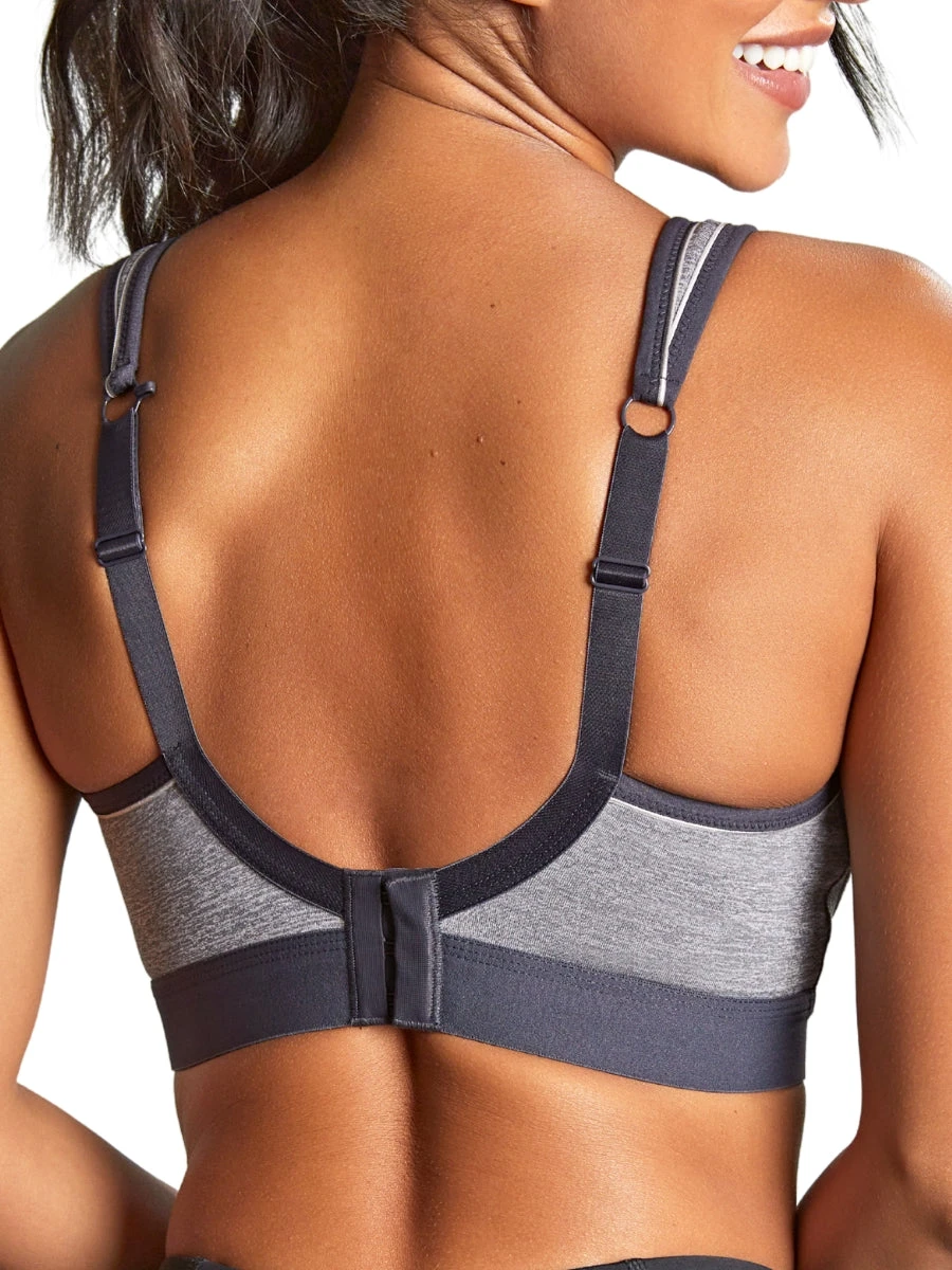 Panache Boundless Non Wired Racerback Sports Bra - Charcoal Marl - Image 2