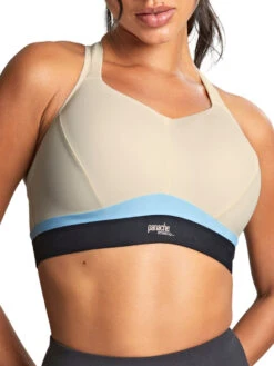 Panache Boundless Non Wired Racerback Sports Bra - Chalk/Black