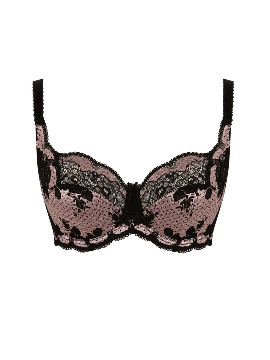 Panache Clara Full Cup Bra - Black/Pink - Image 8
