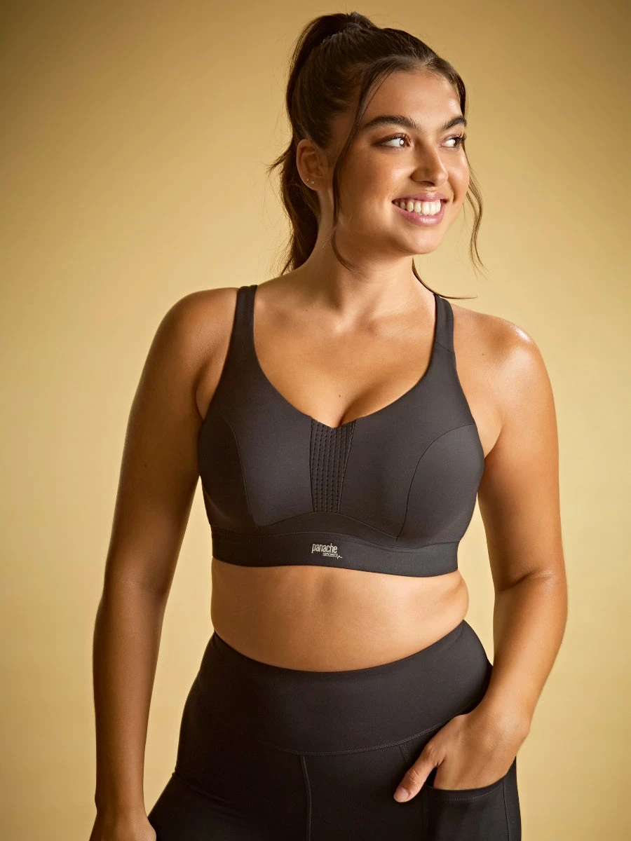Panache Endurance Wired Racerback Sports Bra - Black - Image 12
