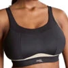 Panache Freedom Non Wired Racerback Sports Bra - Black/Chalk