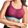 Panache Boundless Non Wired Racerback Sports Bra - Cranberry