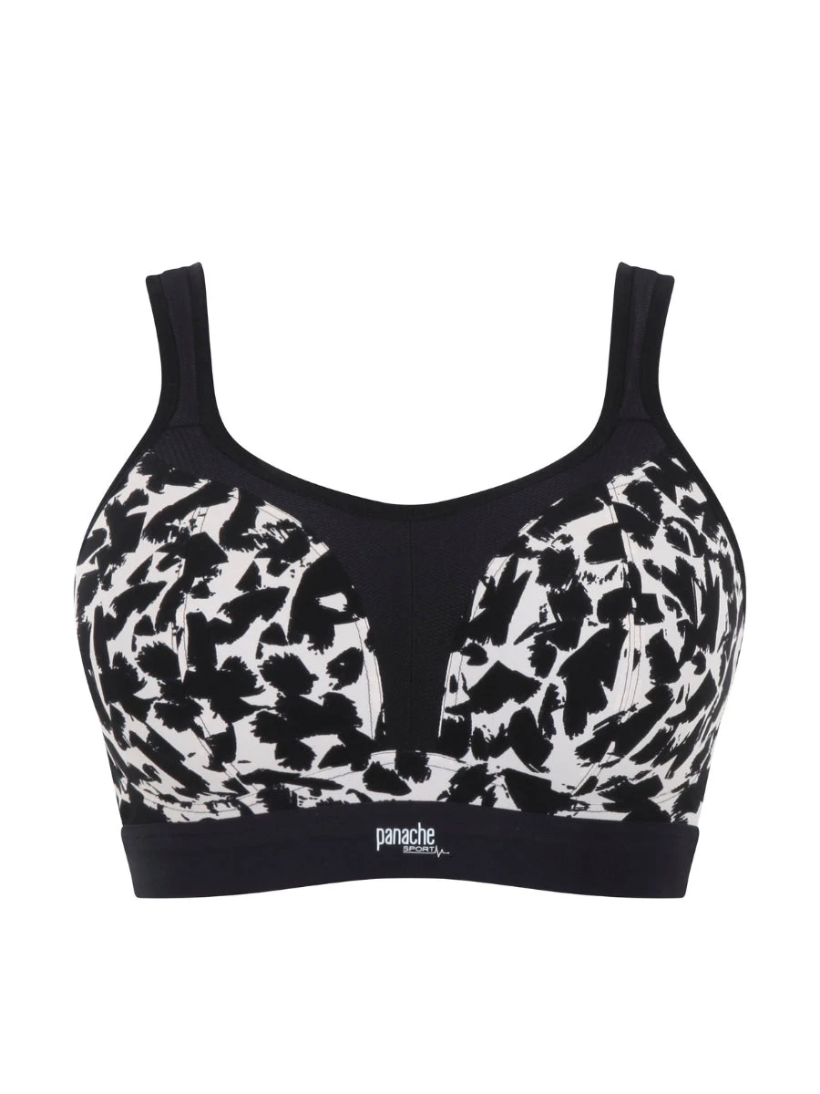 Panache Boundless Non Wired Racerback Sports Bra - Mono Print - Image 9