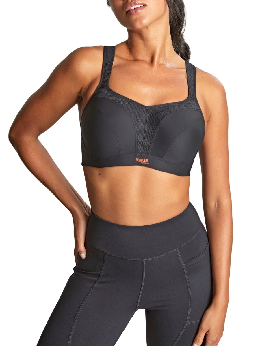Panache Power Wired Racerback Sports Bra - Black - Image 4