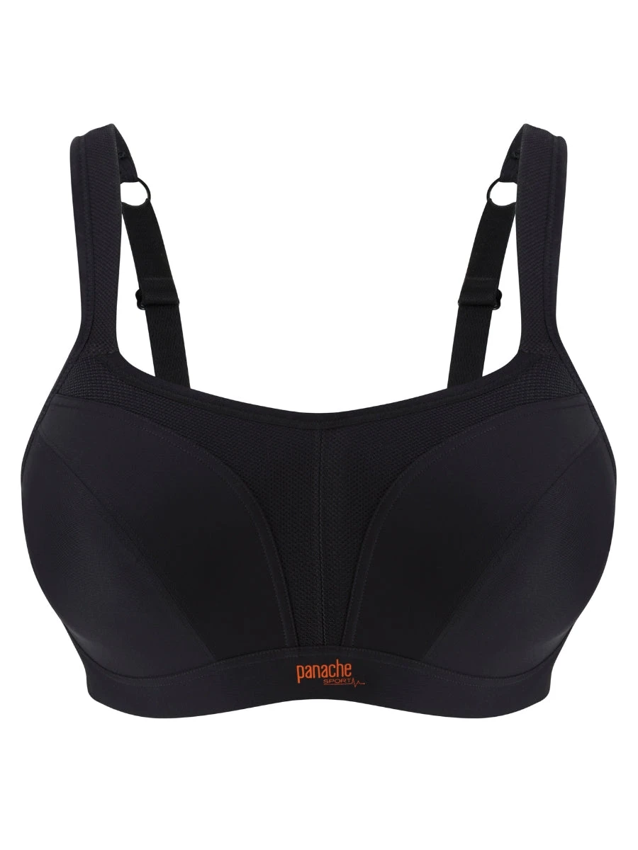 Panache Power Wired Racerback Sports Bra - Black - Image 7