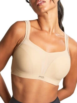 Panache Power Wired Racerback Sports Bra - Latte