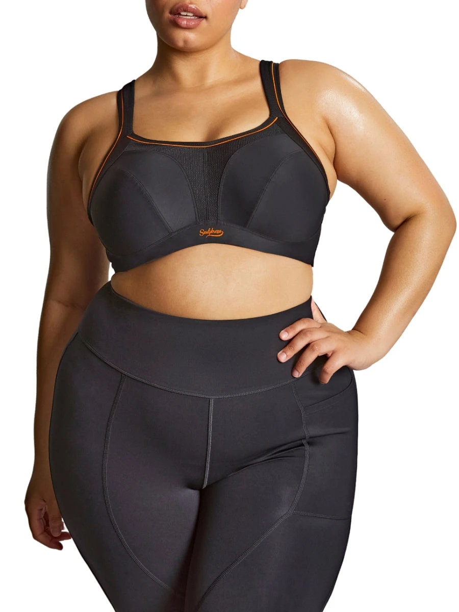 Activate Wired Racerback Sports Bra - Black - Image 4