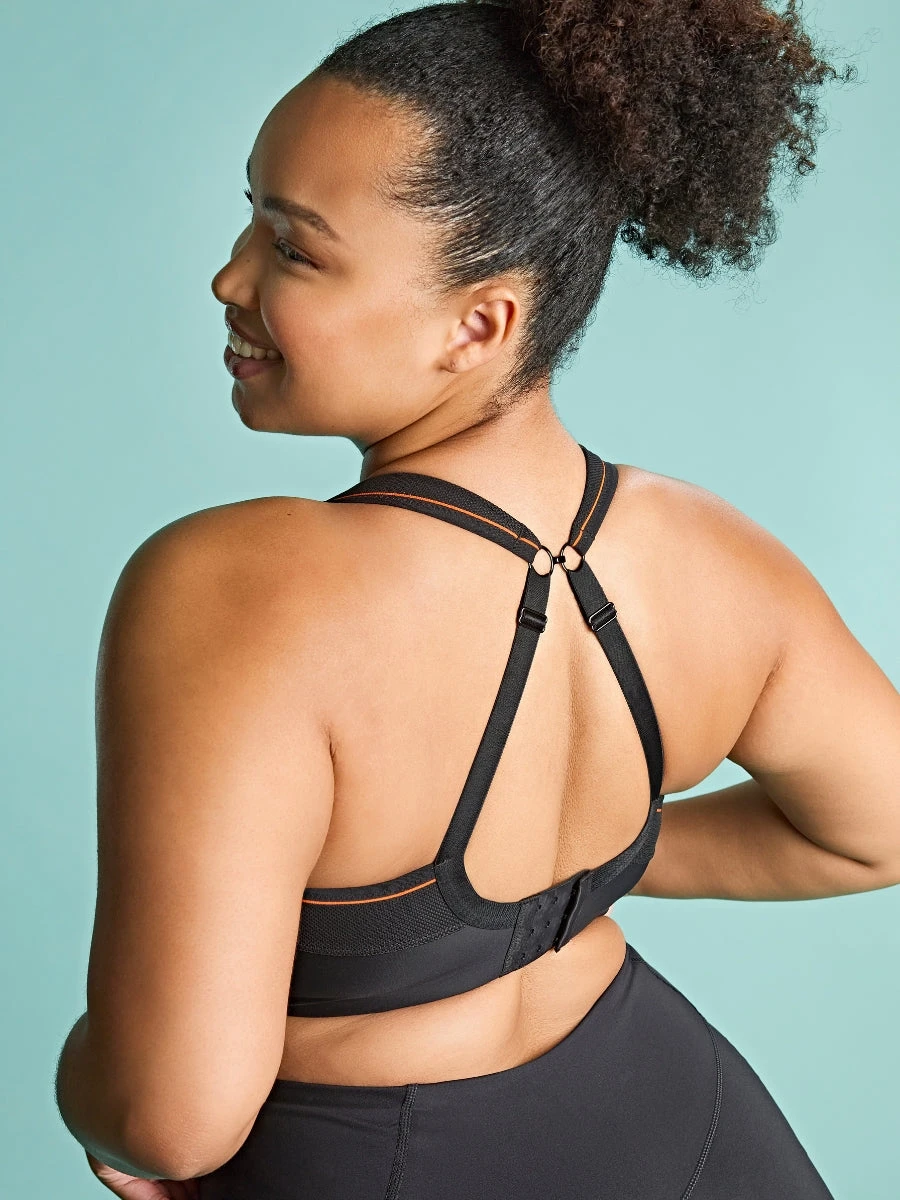 Activate Wired Racerback Sports Bra - Black - Image 8