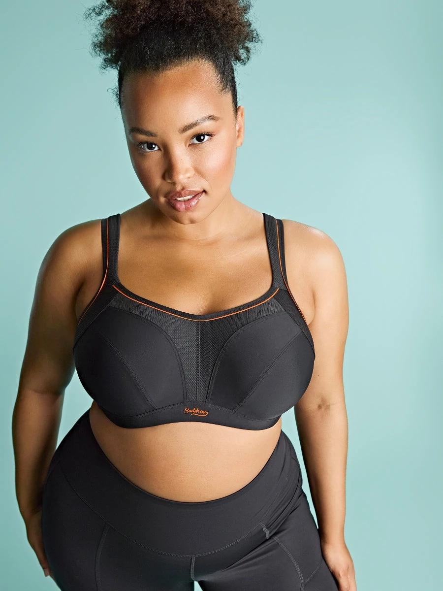 Activate Wired Racerback Sports Bra - Black - Image 7