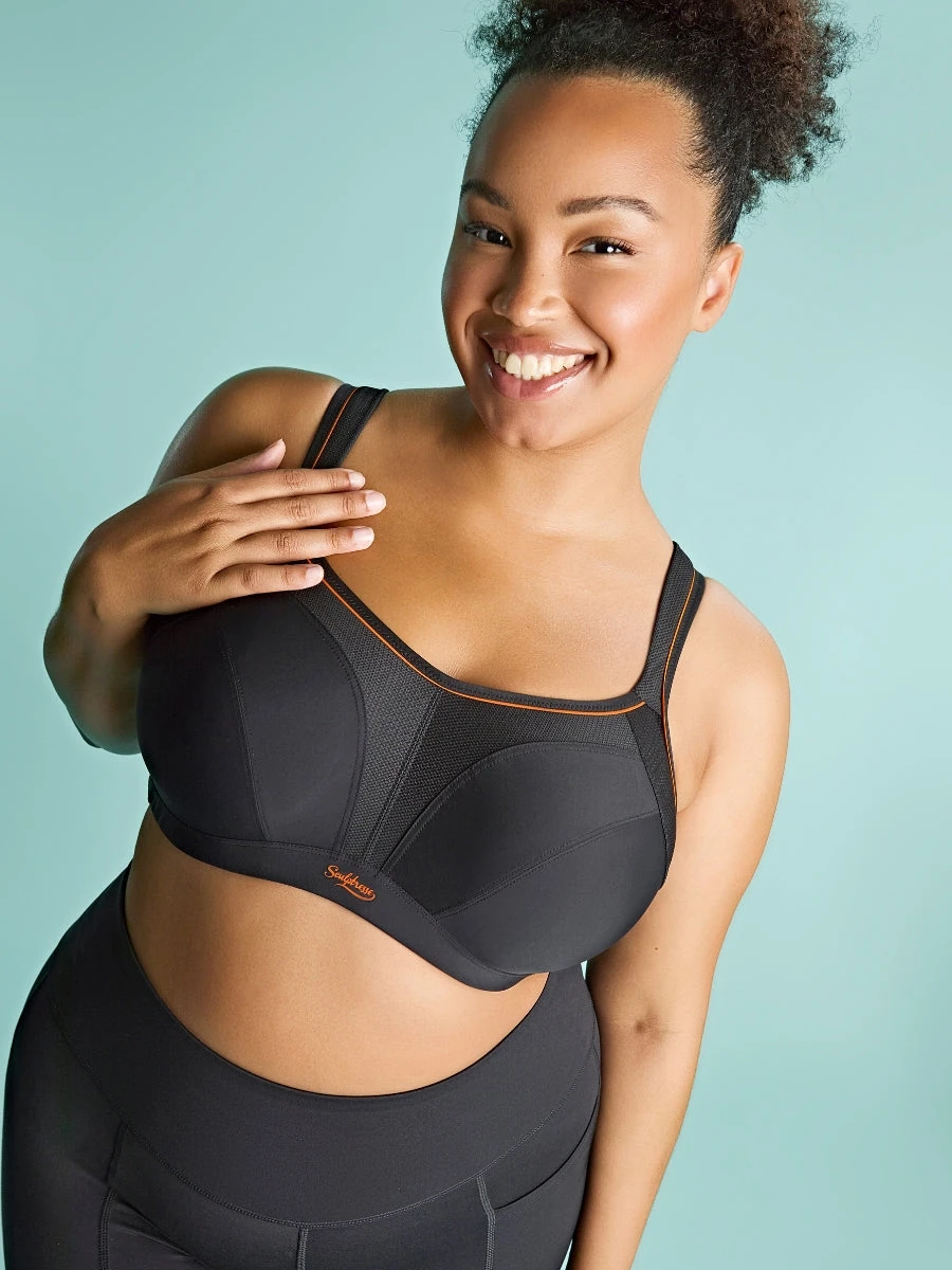 Activate Wired Racerback Sports Bra - Black - Image 9