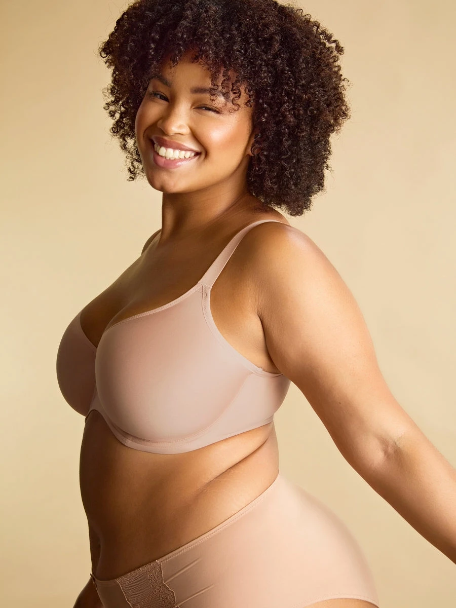 Elegance Moulded Spacer Bra - Honey - Image 4