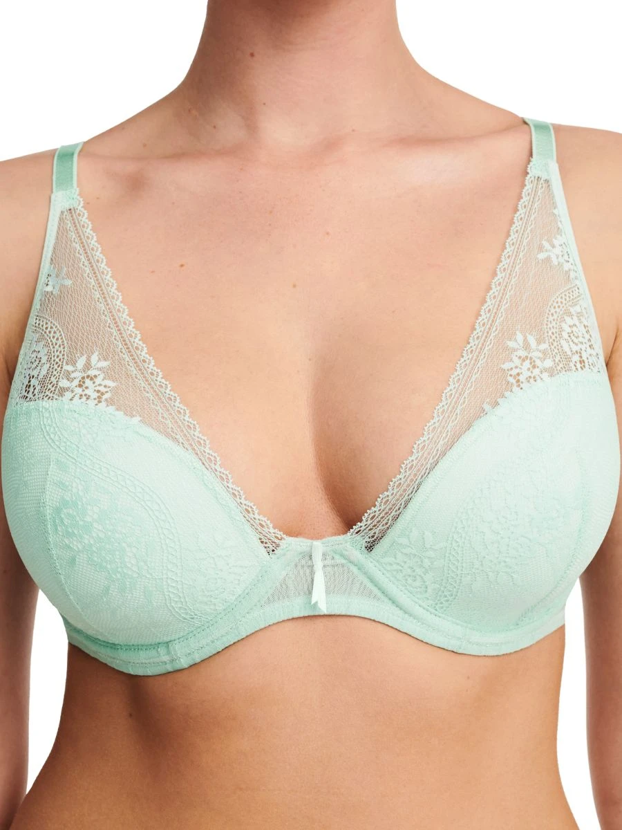 Passionata Maddie Plunge T-Shirt Bra - Nile Green - Image 3