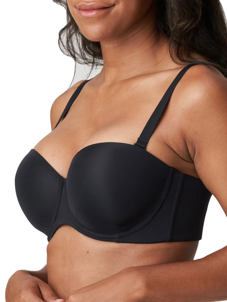 PRIMADONNA Figuras Padded Strapless Bra - Charcoal - Image 3