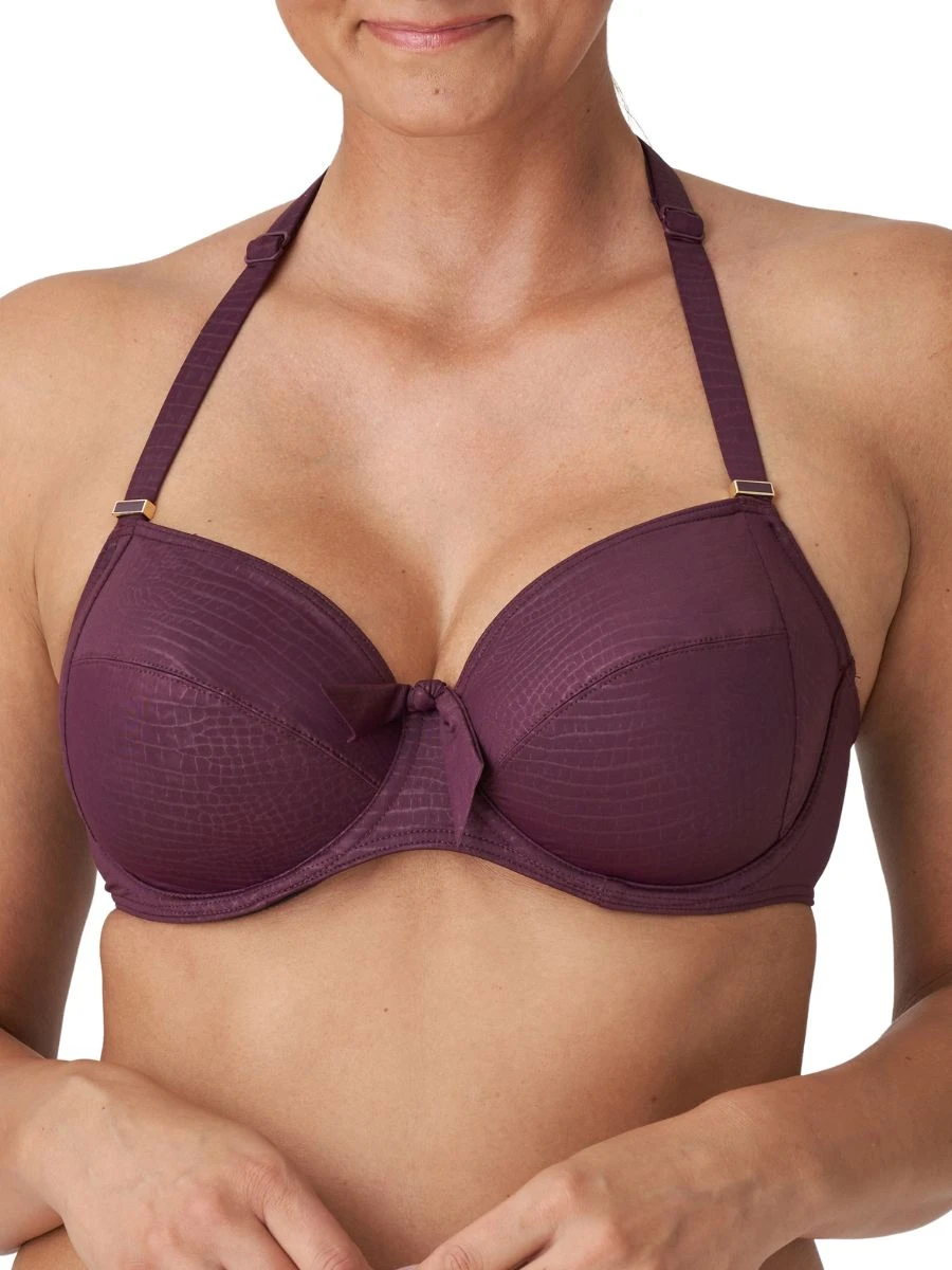 PRIMADONNA Dalyan Full Cup Bikini Top - Wine - Image 3