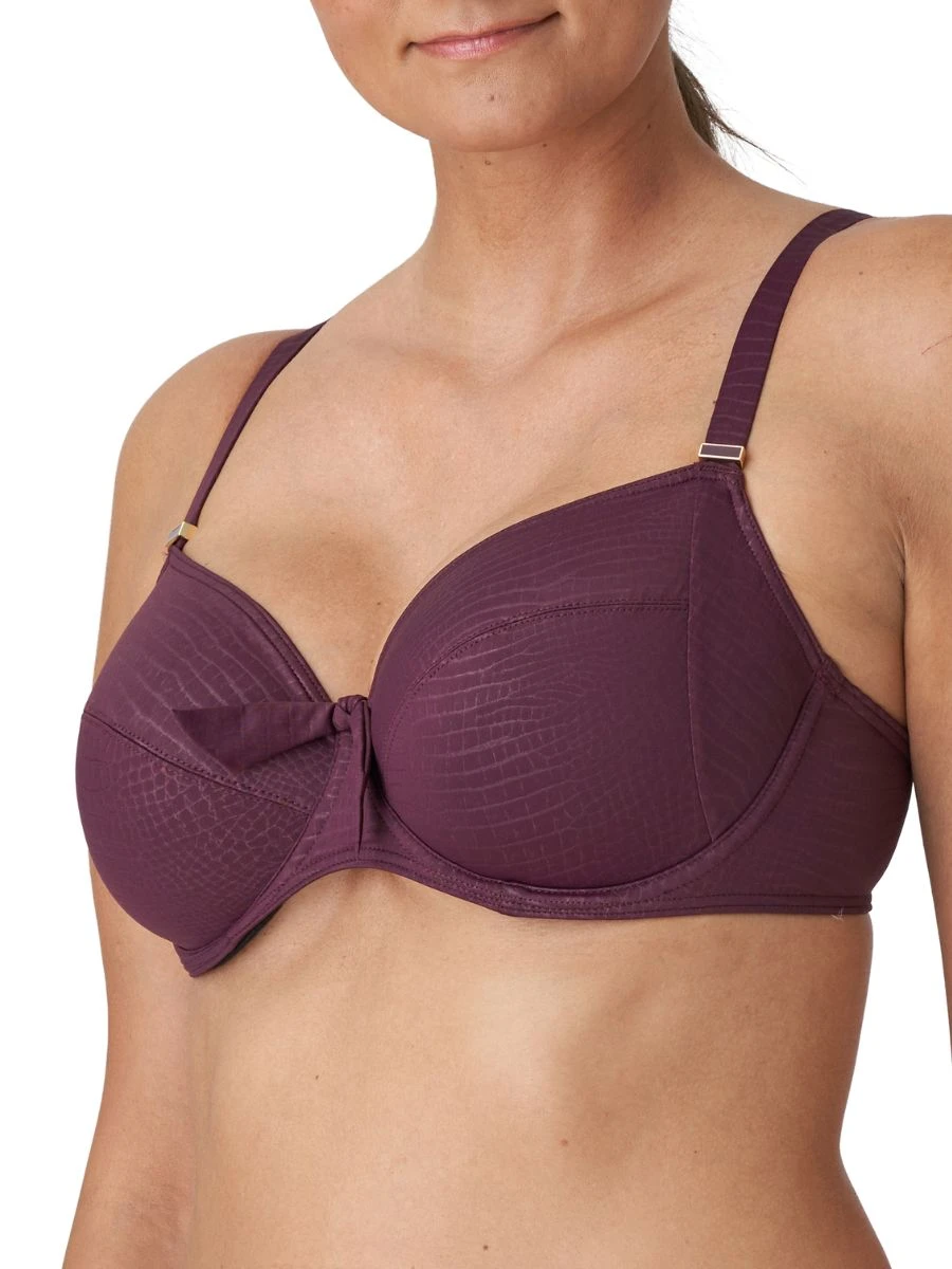 PRIMADONNA Dalyan Full Cup Bikini Top - Wine - Image 4