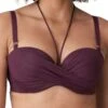 PRIMADONNA Dalyan Strapless Bikini Top - Wine