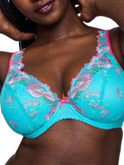 PRIMADONNA Devdaha Half Padded Plunge Bra - Mermaid