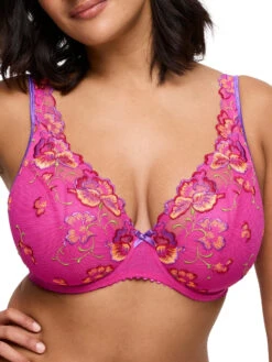 PRIMADONNA Devdaha Half Padded Plunge Bra - Very Berry