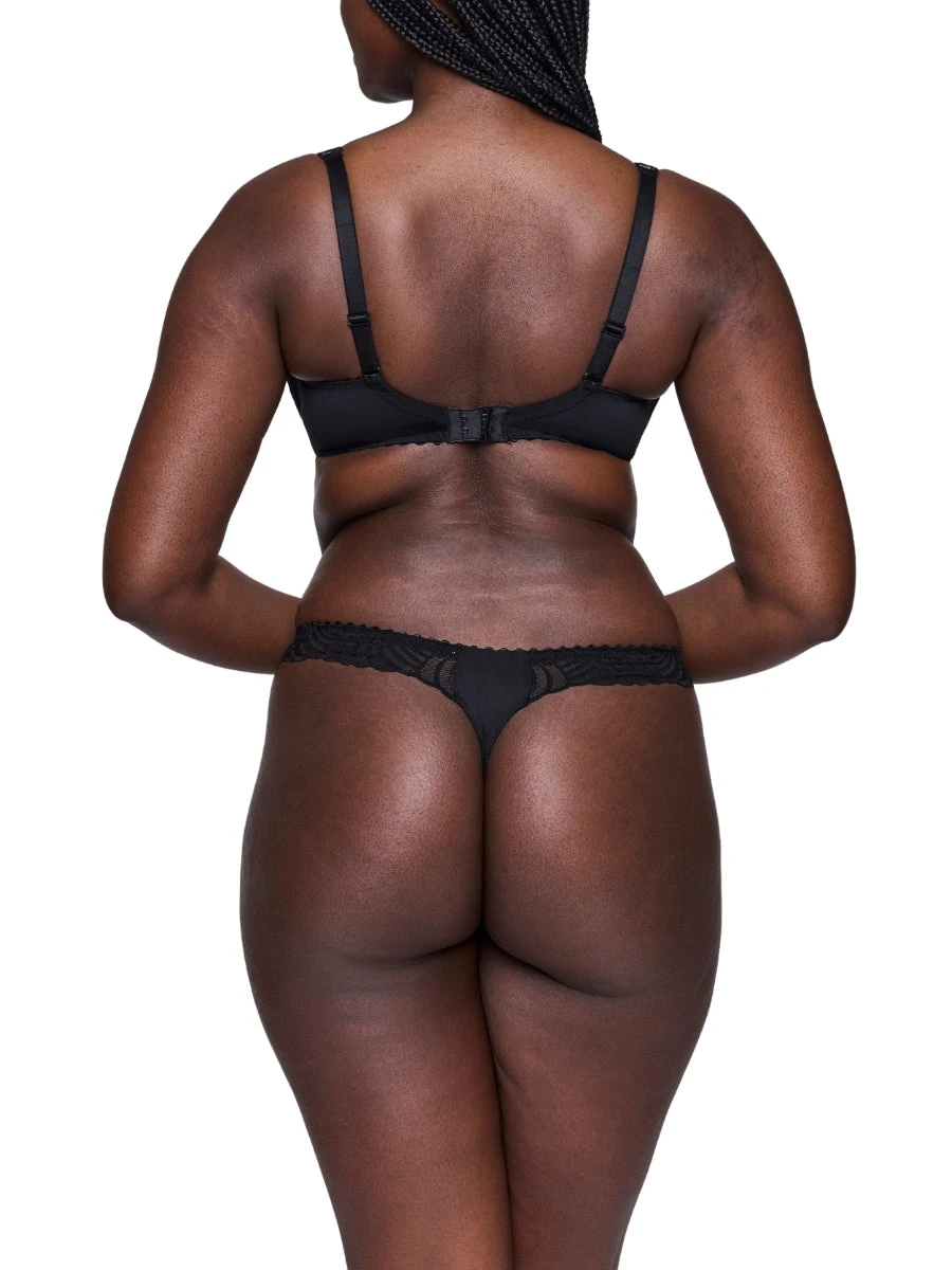 PRIMADONNA Gallipoli Vertical Seam Balcony Bra - Black - Image 5