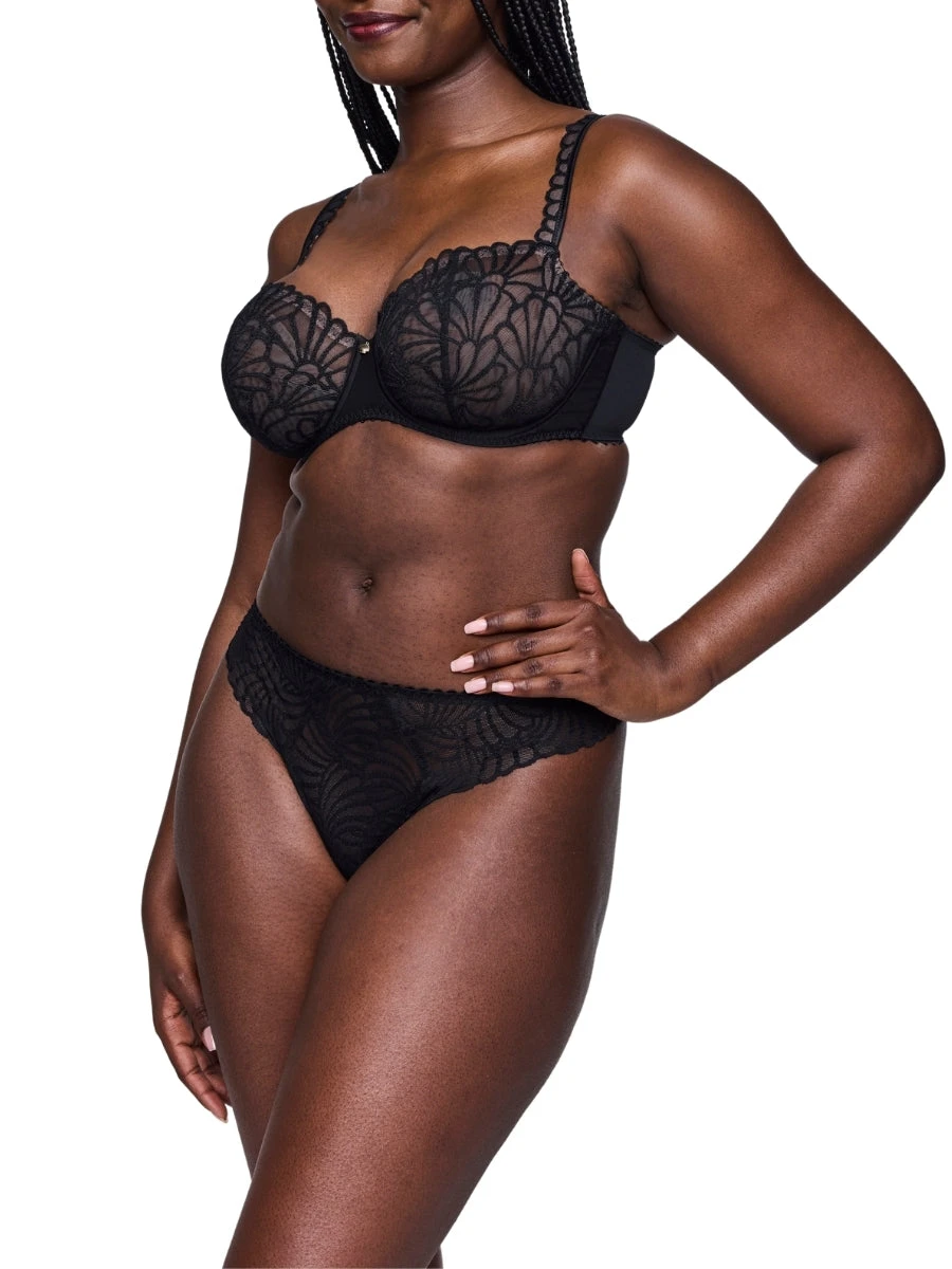 PRIMADONNA Gallipoli Vertical Seam Balcony Bra - Black - Image 6