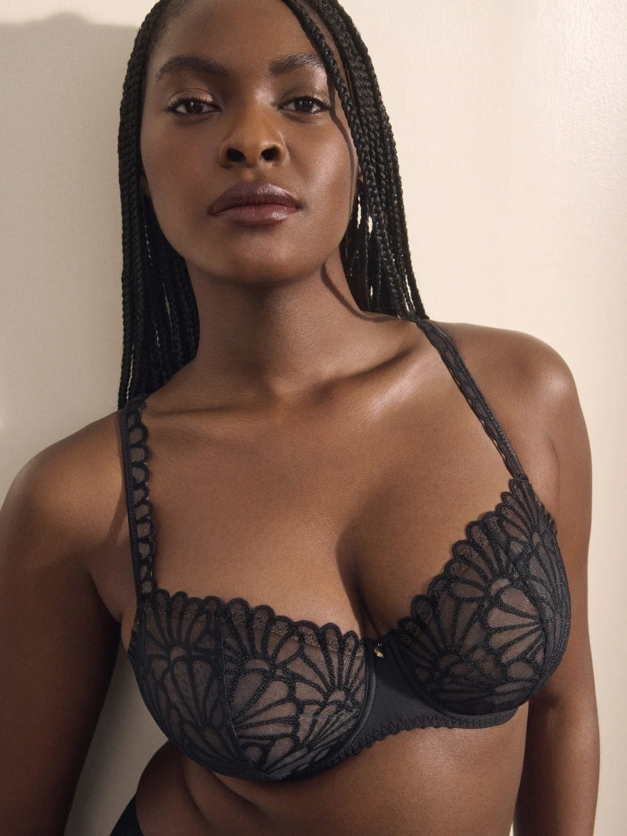 PRIMADONNA Gallipoli Vertical Seam Balcony Bra - Black - Image 8