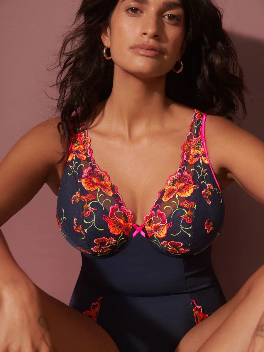 PRIMADONNA Devdaha Half Padded Plunge Body - Velvet Blue - Image 2