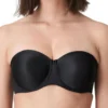 PRIMADONNA Satin Non Padded Strapless Bra - Black